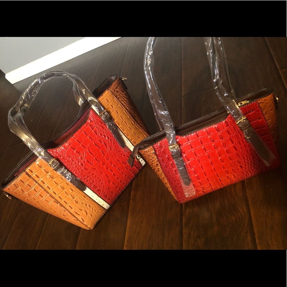 Diophy large carry-all tote with medium bag & strap ❤️